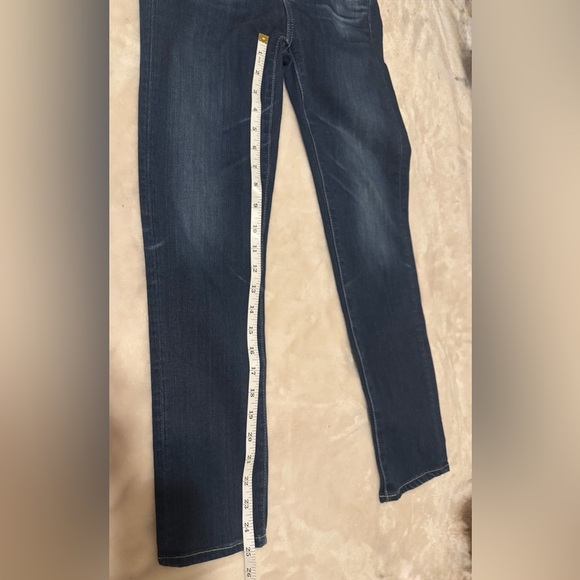 AG-ED Denim Prima Cigarette Crop Jeans Mid-rise Size 25 Dark Faded Wash Stretch - Picture 5 of 9